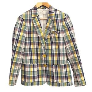 Vintage Young Sophisticates Plaid Blazer Preppy Old Money Country Club Academia